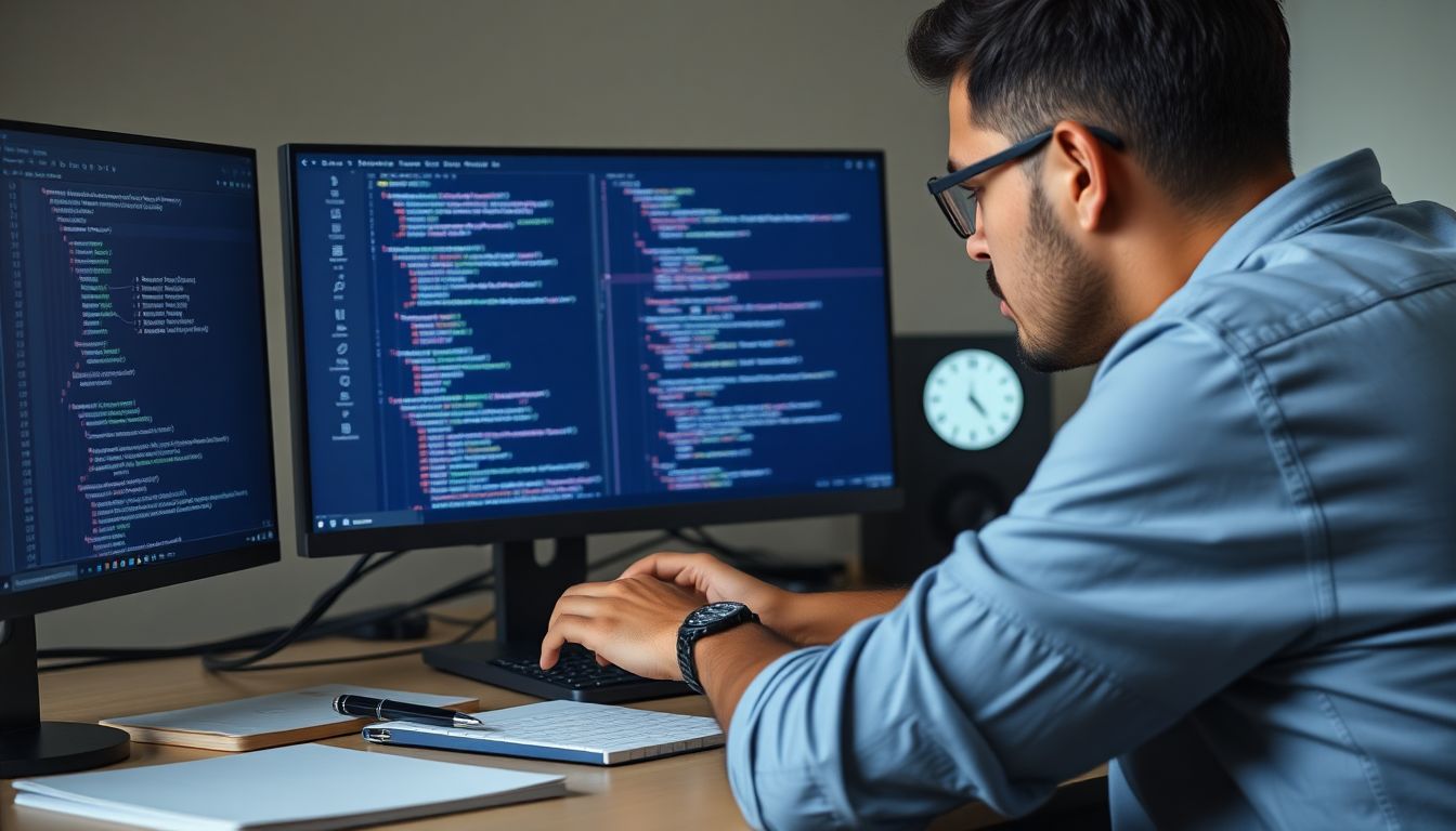 VS Code에서 파이썬 코드를 디버깅하고, 구글링하며 문제를 해결하는 효율적인 프로그래머의 모습
